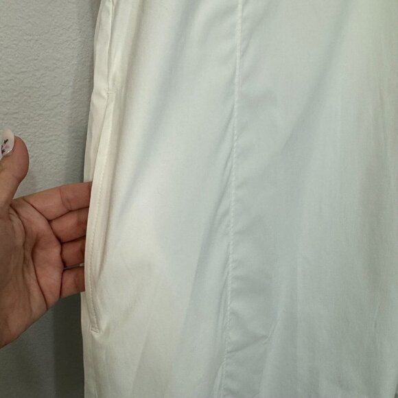 Athleta Performance Poplin Collared Lightweight Shirtdress UPF 50+ White Size S - Picture 5 of 11